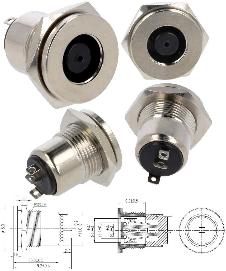 Conector base de alimentacion